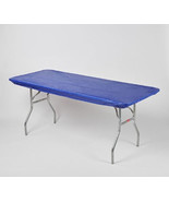 6&#39; x 30&#39;&#39; Plastic Elastic Table Cover (SOLID) - £4.34 GBP