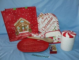 8 Assorted Christmas Hallmark collectibles Bag Spoon Plate Jar Napkin Sign - $29.69