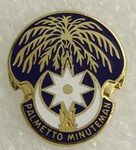 Vintage Military Dui Pin South Carolina National Guard Palmetto Minuteman S-21 - £7.25 GBP