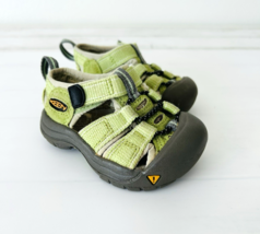 Keen Toddler Newport H2 Shoes Green Hook &amp; Loop Slip On Water Hike Sanda... - $14.80