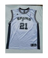 Vintage Adidas NBA San Antonio Spurs Tim Duncan Basketball Jersey Size XL - $1,467.32 MXN