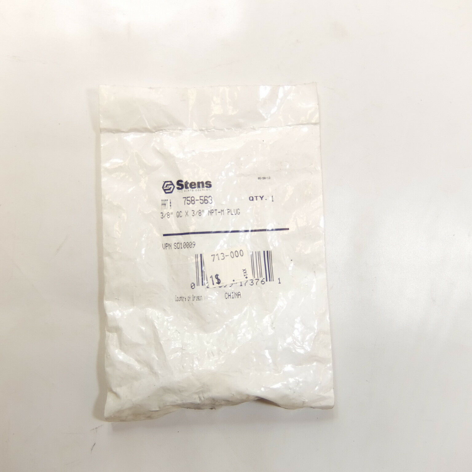 Stens 758-563 General Pump 3/8&quot; NPT Male Quick Coupler Plug Gold - $3.00