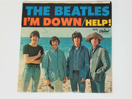 The Beatles Help / I`m Down PS 45 RPM Record Capitol 5476 PS ( Misprint Label ) - £38.94 GBP