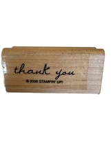 Stampin Up Rubber Stamp Thank You Script Thanks Grateful Card Making Sentiment - £2.38 GBP