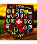 Vintage Switzerland Schweiz Suisse Swiss Cantons Jacket Patch Badge 1960... - $353.75 MXN