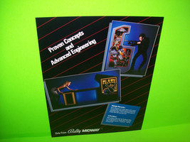 Midway Midnight Marauders + 10 Pin Deluxe Combo 1984 Original Nos Arcade Flyer - £33.50 GBP