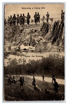 Dual View US Army WWI Selecting Camp Site and Chasing the Enemey DB Postcard S1 - £8.16 GBP