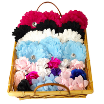 Assorted Flower Pet Bow Basket - 40 Premium Pieces for Dogs &amp; Cats - £101.67 GBP