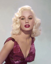 MAMIE VAN DOREN 1950’s blonde bombshell red dress 8x10 glamour portrait - $7.99