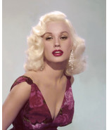 MAMIE VAN DOREN 1950’s blonde bombshell red dress 8x10 glamour portrait - $152.12 MXN