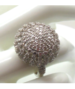 Vintage Signed STS 925 Pave Diamond Ring Size 7 - £369.91 GBP
