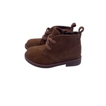 Baby Gap Chukka Ankle Boots Cognac Brown Leather Zipper Side Toddler Size 5 - $19.79