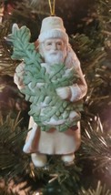 Vintage Santa Schmid Christmas Ornament 1986 Shackman Ceramic Figurine 426-002 - £14.61 GBP