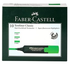 Faber-Castell Textliner - Pack of 10 (Green) - £14.23 GBP