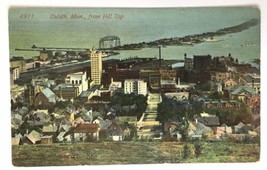 Duluth Minnesota From Hill Top Divided Back PC 4911Unposted The News Tri... - $10.00