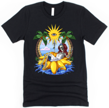 Hippie Skeleton Beach Vacation Summer Festival Unisex T-Shirt  - £22.38 GBP