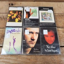 Lot of 6 Cassette Tapes of Genesis &amp; Phil Collins We Can&#39;t Dance Invisible Touch - £13.91 GBP