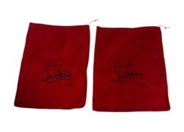 Christian Louboutin Red Fabric Shoe Dust Bag Cover 11.5x15.25&quot; Approx Se... - $859.69 MXN