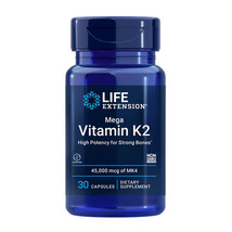 Life Extension Mega Vitamin K2, 30 Capsules - $28.50