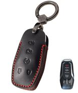 YONUFI Leather Key Fob Cover Remote Case Protector for Ford Explorer Escape - €4,50 EUR