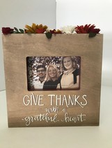 Primitives By Kathy Box Frame -Give Thanks with a Grateful Heart 10&quot; Squ... - £7.99 GBP