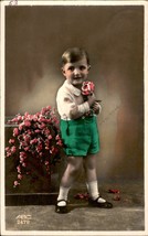 Boy, childhood, vintage, Art Deco postcard Gifts Tinted, 1932 Circa, Vin... - $92.48 MXN