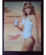 Vtg Mexican Rubia Superior Lata Beer Car Cardboard Adv Sign promo bar fr... - €48,71 EUR