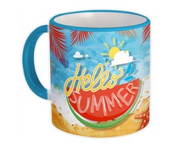 Watermelon Hello Summer : Gift Mug Tropical Beach Starfish Cup - £12.74 GBP