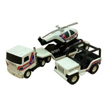 1980 Buddy L NASA Mack Truck &amp; Trailer Jeep Helicopter No Shuttle - £21.42 GBP
