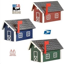 Deluxe Diamond Plate Mailbox - Weatherproof 100% Recycled Poly In 14 Colors Usa - £202.78 GBP