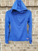 Fila Sport Top Size XS Womens Blue Long Sleeve Hooded Sweater - £16.30 GBP