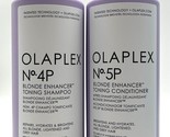 Olaplex No 4P Purple shampoo and NO.5P conditioner 33.8 oz, Authentic, S... - £110.69 GBP