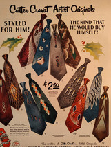 1952 Esquire Original Art Ad Advertisement Cutter Cravat Ties Remy Marti... - £8.49 GBP