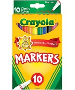 Crayola Fine Line Markers - Classic Colors 10/Pkg (6 Pack) - $56.23 CAD
