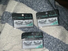 3 X Ardell Professional - Soft Touch Lashes 160 Black 100^ Natural Hair ... - $10.95