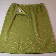 Stella Louise for KB Back Zipper Women's Green Skirt Size 18W Measured Waist 27 image 2