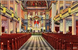 Interior of St. Louis Cathedral Postcard Unused - £2.52 GBP