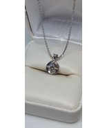 Antique 14k .25CT DIAMOND Wh Gold Clasic PENDANT NECKLACE JS499MAS*  2.7... - €422,20 EUR
