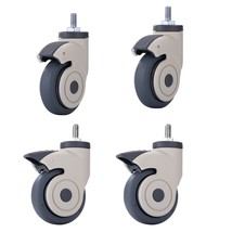 4 Pack 5 inch Medical Castors Swivel Total Brake Heavy Duty Casters Wheel - $67.19