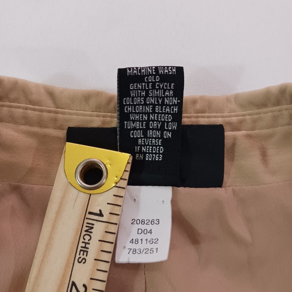 Body By Victoria Women’s Tan/Beige Cotton Blend Button Jacket Coat Size 6 Item image 5
