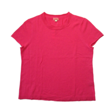 NWT J.Crew Relaxed Short-sleeve Cashmere T-shirt in Neon Hibiscus Sweate... - £55.72 GBP