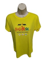 2017 NYRR New York Road Runners 5K Run Womens Large Yellow Jersey - £14.24 GBP