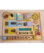 Sensory board with led lights, toddler busy board as baby shower gift - $262.50