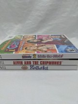 Lot Of (3) Nintendo Wii Video Games ICarly 2 Alvin And The Chipmunks Kabookii - £22.77 GBP