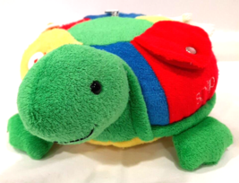 VTG Teach and Play Turtle  EDEN  Primary Colors Terry Cloth Plush Stuffed Animal - £16.12 GBP