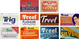 100 Quality Double Edge Razor Blades Sampler by Treet (10 different brands) - $9.89