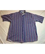 Vintage Halifax Outfitters Shirt Mens Extra Large Multicolor Striped But... - $15.90