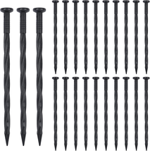 118 Pieces 8 Inch Landscape Edging Stakes Plastic Edging Nails Garden Spiral Nyl - £25.89 GBP