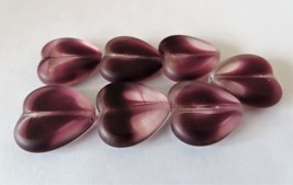 10  15 x 15 mm Czech Glass Window Heart Beads: Crystal/Amethyst - £4.39 GBP