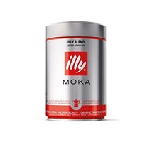 Illy MOKA Ground Coffee Medium Roast-Tin/Silver/Red Sleeve Color, 1Pack (1x 250g - £17.58 GBP
